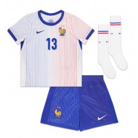 Camiseta Francia Kante #13 Visitante Equipación para niños Eurocopa 2024 manga corta (+ pantalones cortos)